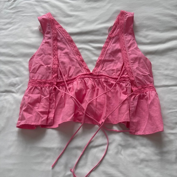 Pink Wrap Top - Zara - Picture 3 of 3